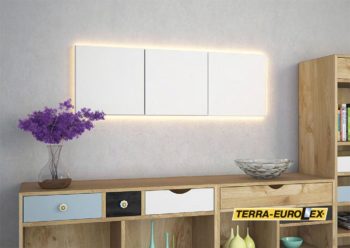 Light frame ARSTYL в интрьере на сером фоне